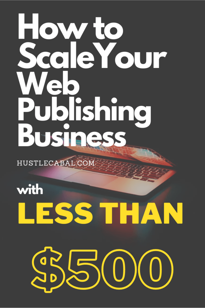 How to Scale Your Web Publishing Business With Less than $500