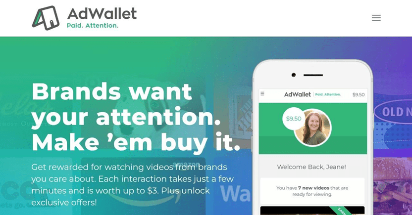 Adwallet - 6 Websites That Pay You Money To Watch Videos