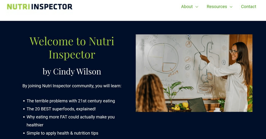Nutri Inspector - 12 Best Health Niche Sites That Pay Well To Write
