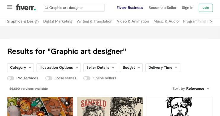 How To Start A Graphics Art Drop Service Business Using Fiverr